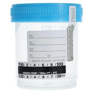 Specimen Container 3oz Plastic Sterile 400/Bx