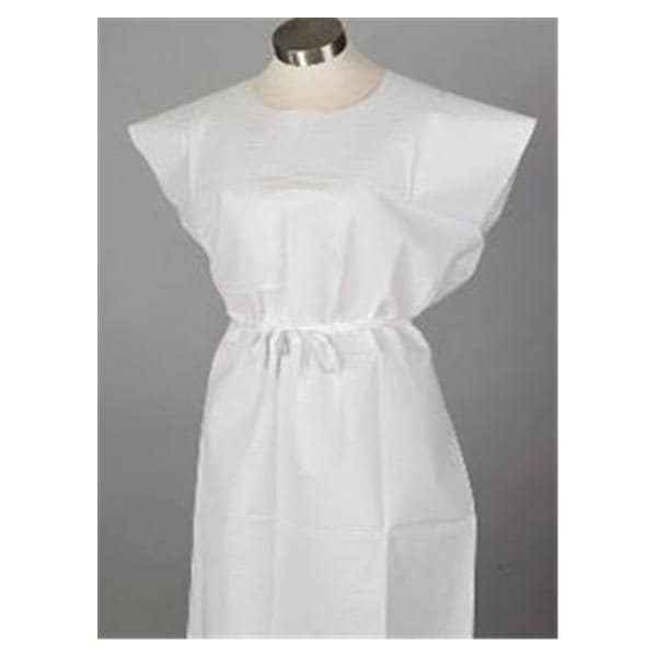 Patient Gown 30"x42" Wt Medium / Large Tissue / Poly / Tissue Disposable 50/Ca