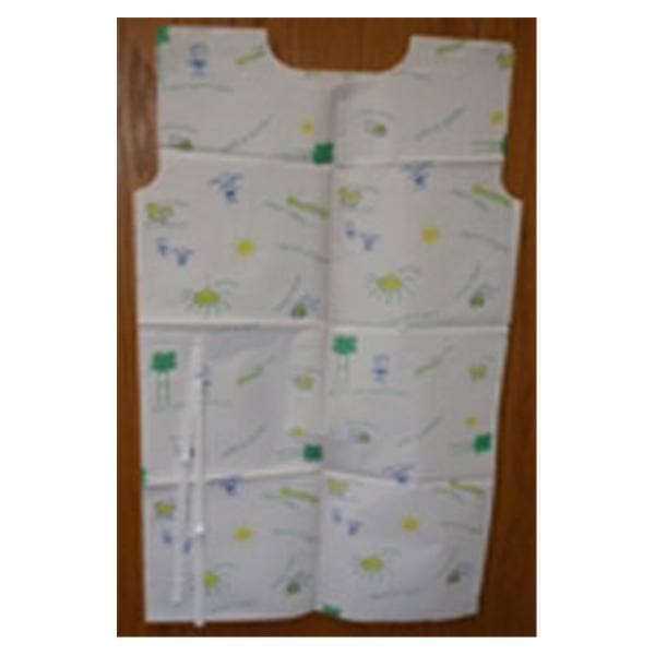 Patient Gown 21 in x 36 in Bugs & Things Pediatric Fabricel Disposable 50/Ca