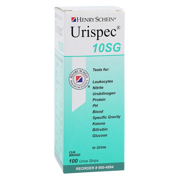 Henry Schein Urispec 10SG Urinalysis Test Strip 100/Bt