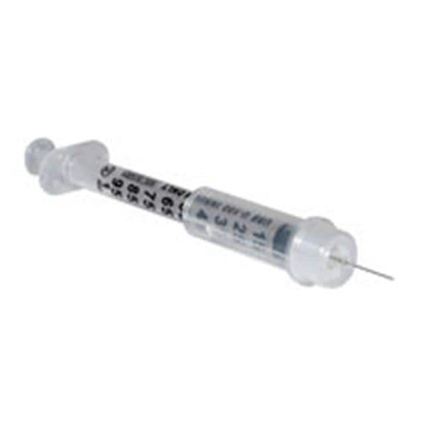 Insulin Syringe/Needle 29gx1/2" 1cc Safety Low Dead Space 100/Bx