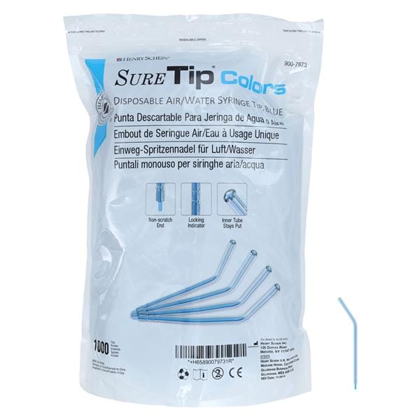 Sure Tip Colors HSI Air / Water Tip Blue 1000/Bg