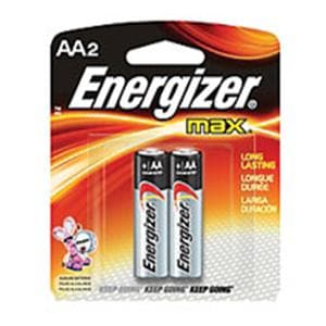 Energizer Max Alkaline AA Batteries 2/Pack 2/Pk