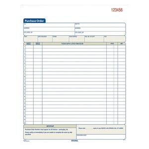 Adams Carbonless Purchase Order Book 2-Part 8.37"x11.43" 50 Sheets 1/PK