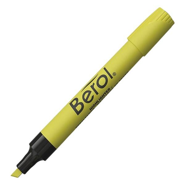 Berol by Eberhard Faber 4009 Highlighters Fluorescent Yellow 12/Pk