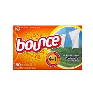 Bounce Fabric Softener Sheets 160/Bx