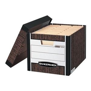 R-Kive Storage Box Letter/Legal Woodgrain 12/Pack 12/Bx