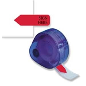 Redi-Tag Preprinted Signature Flags Refill SIGN HERE Red 6/Box 6/Bx