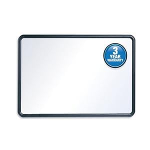 Dry-Erase Board Plastic Frame 2 ft x 3 ft Black Frame 1/PK