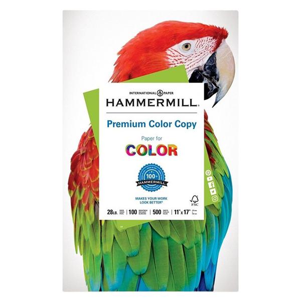 Hammermill Color Copy Paper 11" x 17" 28 Lb Ream Of 500 Sheets 500/Pk