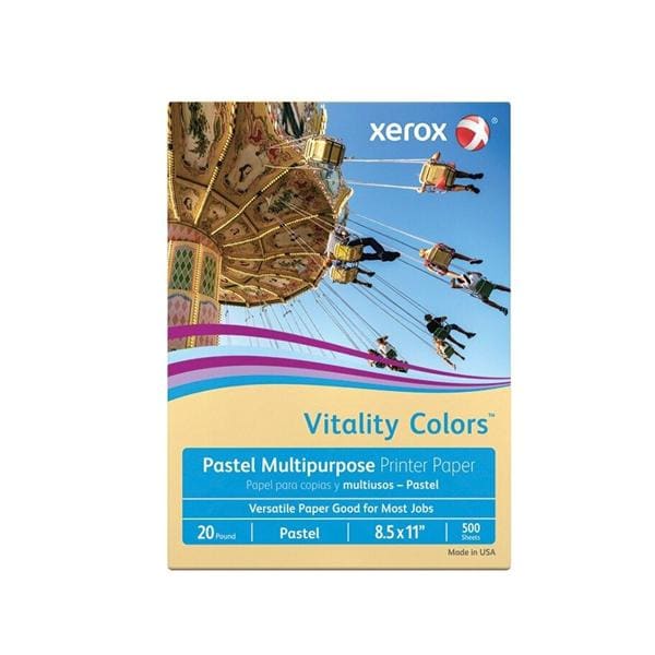 Xerox Color Paper 8.5 in x 11 in 20 Lb Buff 500/Pk