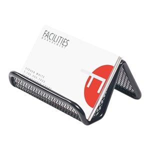 Business Card Holder Black Metal 1/PK