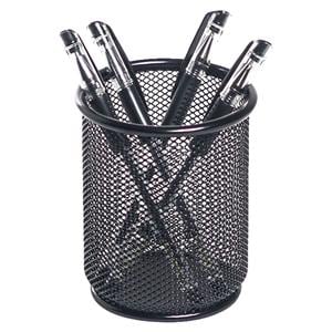 Office Depot Brand Metro Mesh Wire Pencil Cup Black 1/PK