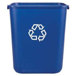 We Recycle" Container 7 Gallons Blue 1/PK