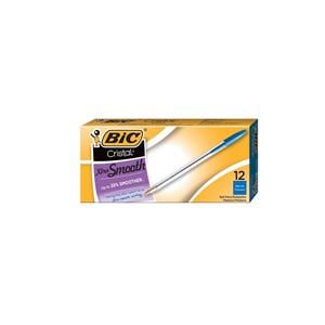 BIC Cristal BallPt Pen Medium Point 1.0 mm Blue 12/Pack 12/Pk