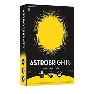 Astrobrights Paper 8.5 in x 11 in 24 Lb Solar Yellow 500/Pk