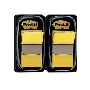 Post-it Flags 1 in x 1 7/10 in Yellow 50 Flags/Pad 2 Pads/Pack 2/Pk