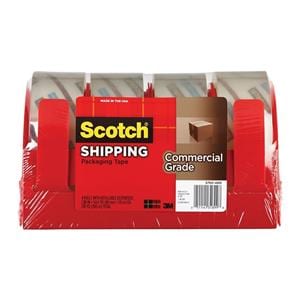 Packaging Tape w/ Dispenser 1 7/8 in x 54.6 Yd Clear 4/Pack 4/Pk