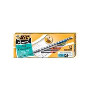 BIC Mechanical Pencils Xtra Precision 0.5 mm Gray Barrel 12/Pack 12/Pk