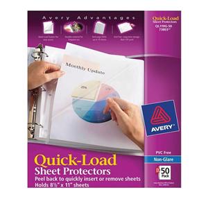 Nonstick Sheet Protectors Heavyweight Nonglare 50/Box 50/Bx