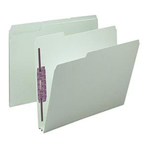 Folder Coated Smead w/Fastener 2 in Exp Ltr Sz Gray/Green 25/Box 25/Bx