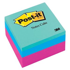 Post-it Notes Cube 3" x 3" Ultra Collection Cube 400 Sheets 1/PK