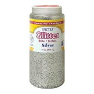 Pacon Glitter Shaker-Top Can Silver 1LB 1/PK