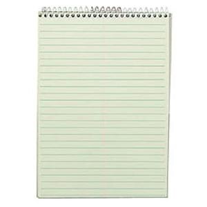 TOPS Steno Book 6" x 9" Gregg Ruled 80 Sheets Green 1/PK