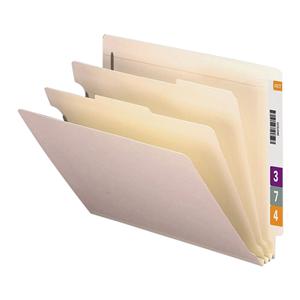 End-Tab Fastener Folders With Dividers Letter Size Manila 10/Pack Letter