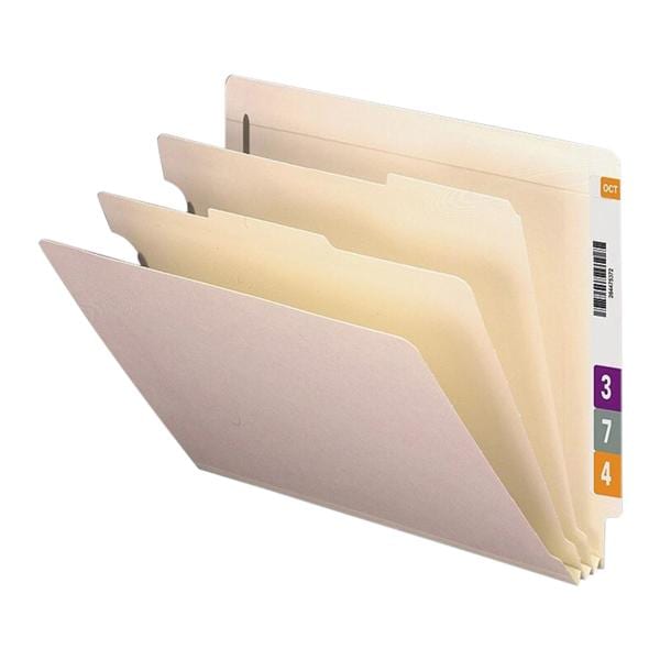 End-Tab Fastener Folders With Dividers Letter Size Manila 10/Pack Letter