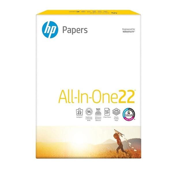 HP All-In-One Printing Paper Letter Size 22 Lb 500 Sheets/Ream 500/Pk