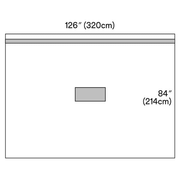 Steri-Drape 125x83" Sterile Isolation Drape Fenestrated