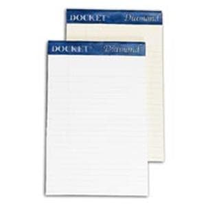 Office Depot Legal Ruled Writing Pad White, 5x8 4/Pk