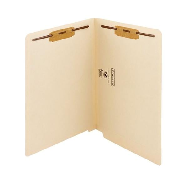 End-Tab File Folder Antimicrobial & 2 Fasteners 50/Pack 50/Bx