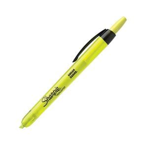 Accent Retractable Highlighters Fluorescent Yellow 12/Pack 12/Pk