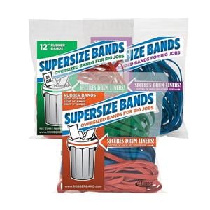 Alliance SuperSize Bands Assorted Colors/Sizes Bag Of 24 24/Pk