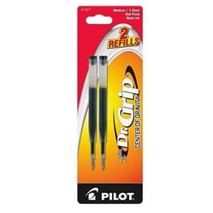 Center Of Gravity Ballpoint Pen Refill Medium Point 1.0 mm Black 2/Pk