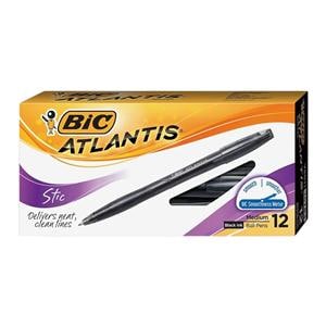 BIC Stic BallPt Pen Medium Point 1.2 mm Black 12/Pack 12/Pk