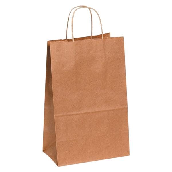 Kraft Paper Shopping Bags 13 in x 10 in x 5 in 250/Pack 250/Pk