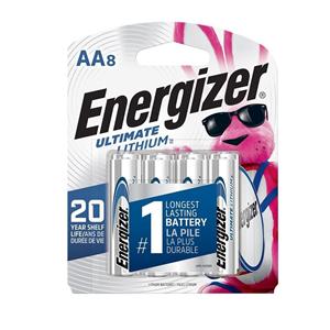 Energizer Photo Ultimate Lithium AA Batteries 8/Pack 8/Pk