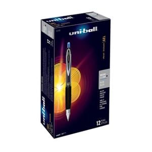 uni-ball 207 Fraud Prvntion Gel Pen Micro Pt 0.5 mm Blue 12/Pack 12/Pk