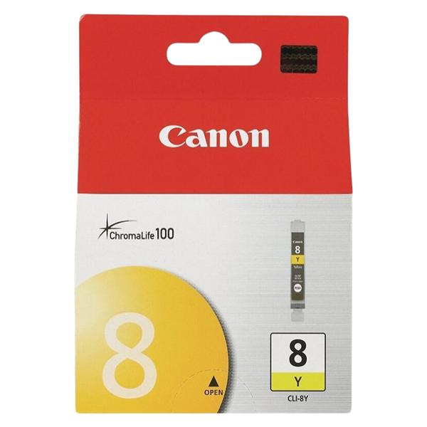 Canon CLI-8Y ChromaLife 100 Yellow Ink Cartridge (0623B002AA) Ea