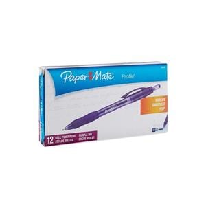 Profile Retractable Ballpoint Pen Bold Pt 1.4 mm Purple 12/Pack 12/Pk