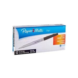 Flair Porous-Pt Pen Ultra Fine Point 0.3 mm Black 12/Pack 12/Pk