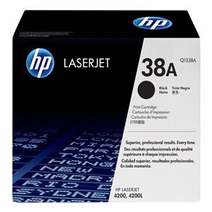 HP 38A Black Original Toner Cartridge (Q1338A) Ea