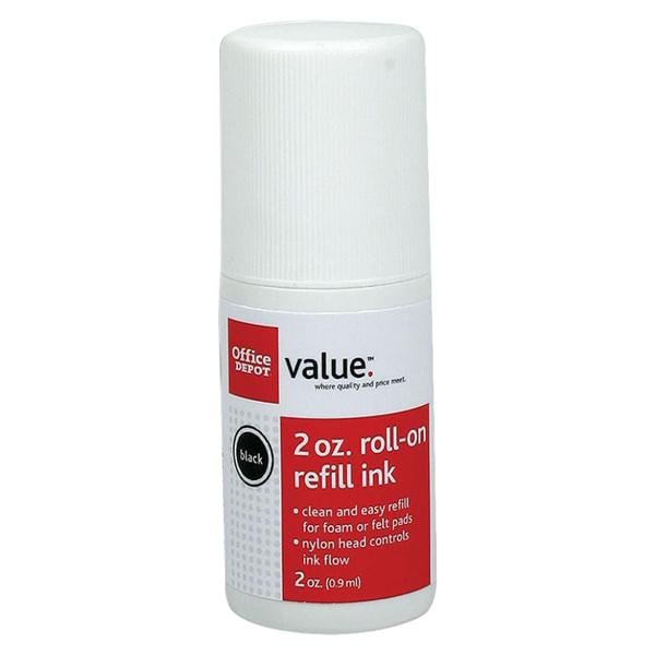 Office Depot Brand Roll On Ink 2 Oz Red Ea