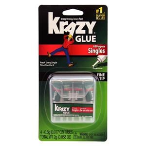 Krazy Glue All-Purpose Single-Use .07 Oz Clear 4/Pack 4/Pk