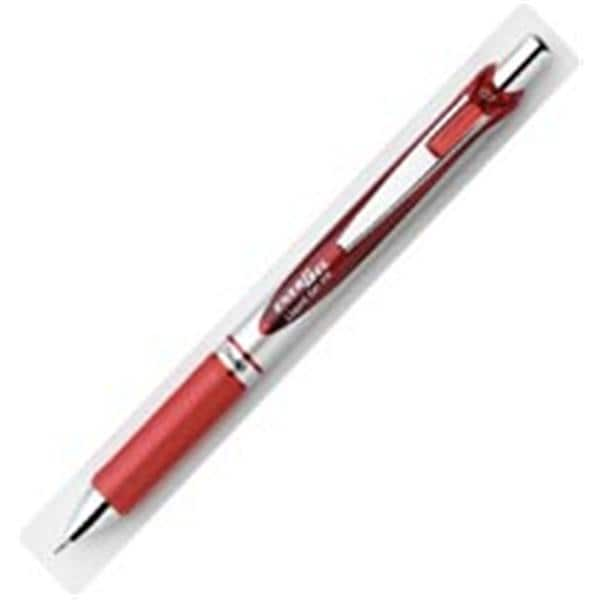 EnerGel Liquid Gel Pens Medium Point 0.7 mm Red 12/Pack 12/Pk