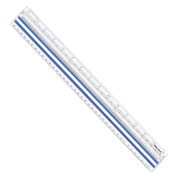 Office Depot Brand Magnifying Ruler 15" Clear Ea