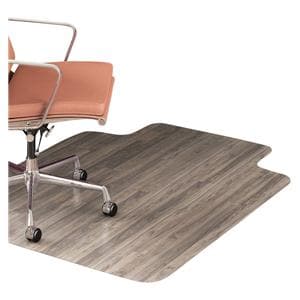 Realspace Hard Floor Chair Mat Wide Lip 45 in x 53 in Translucent Ea